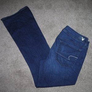 American Eagle Super Stretch Kick Boot Jeans 16 L